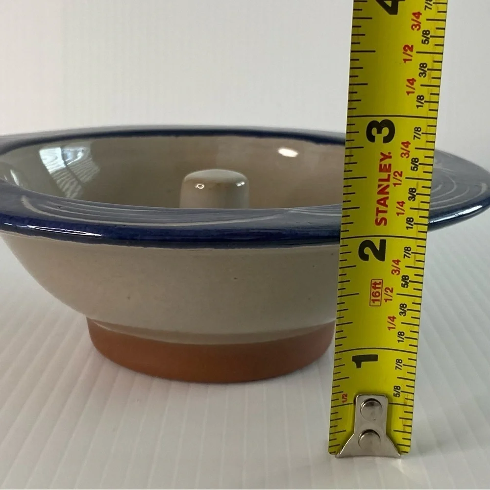 The Original Apple Baker Baking Dish Paris, Maine Bowl Blue Trim Dessert…